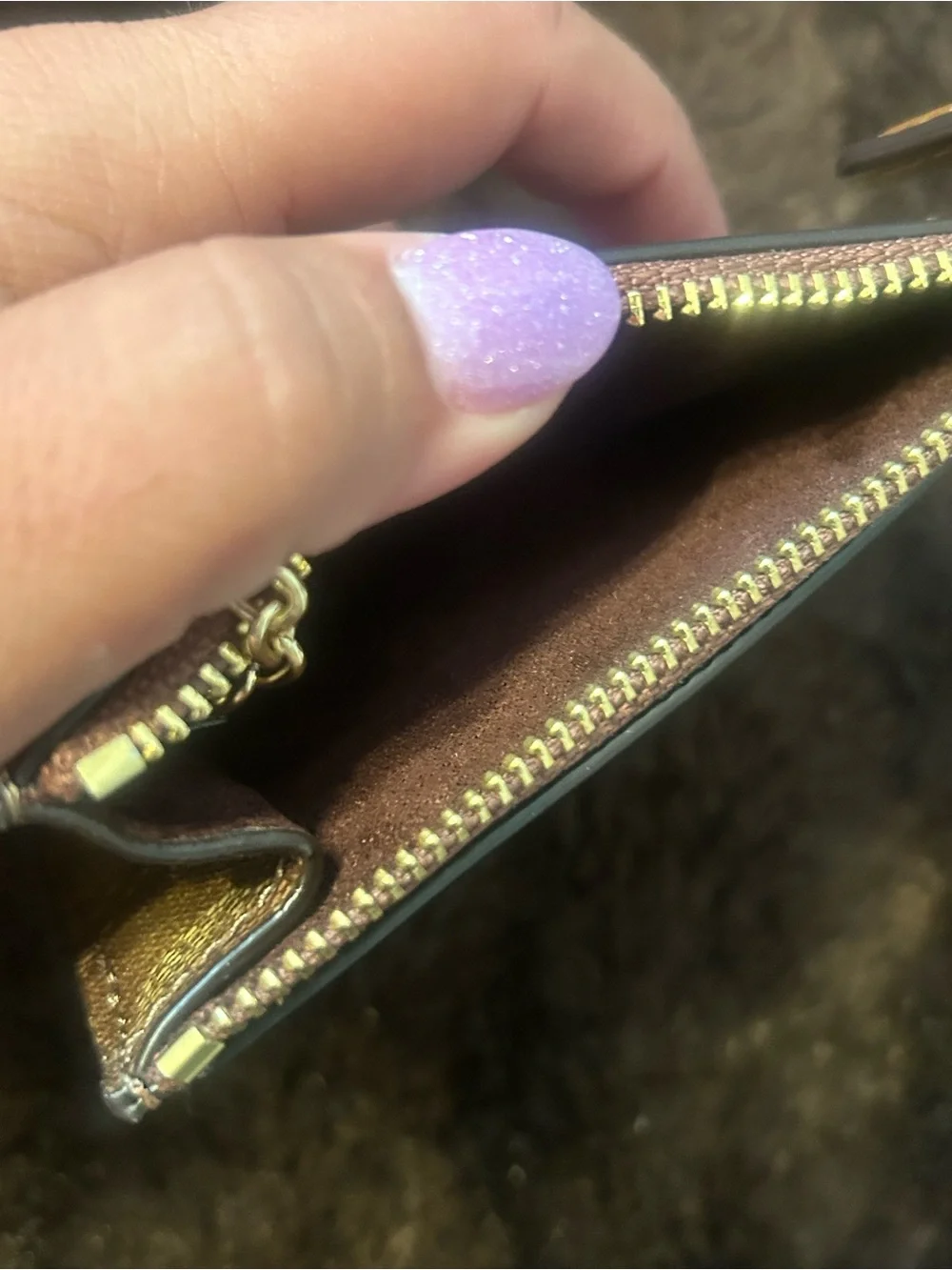 Sold Coach Signature Teri Bag & Wallet